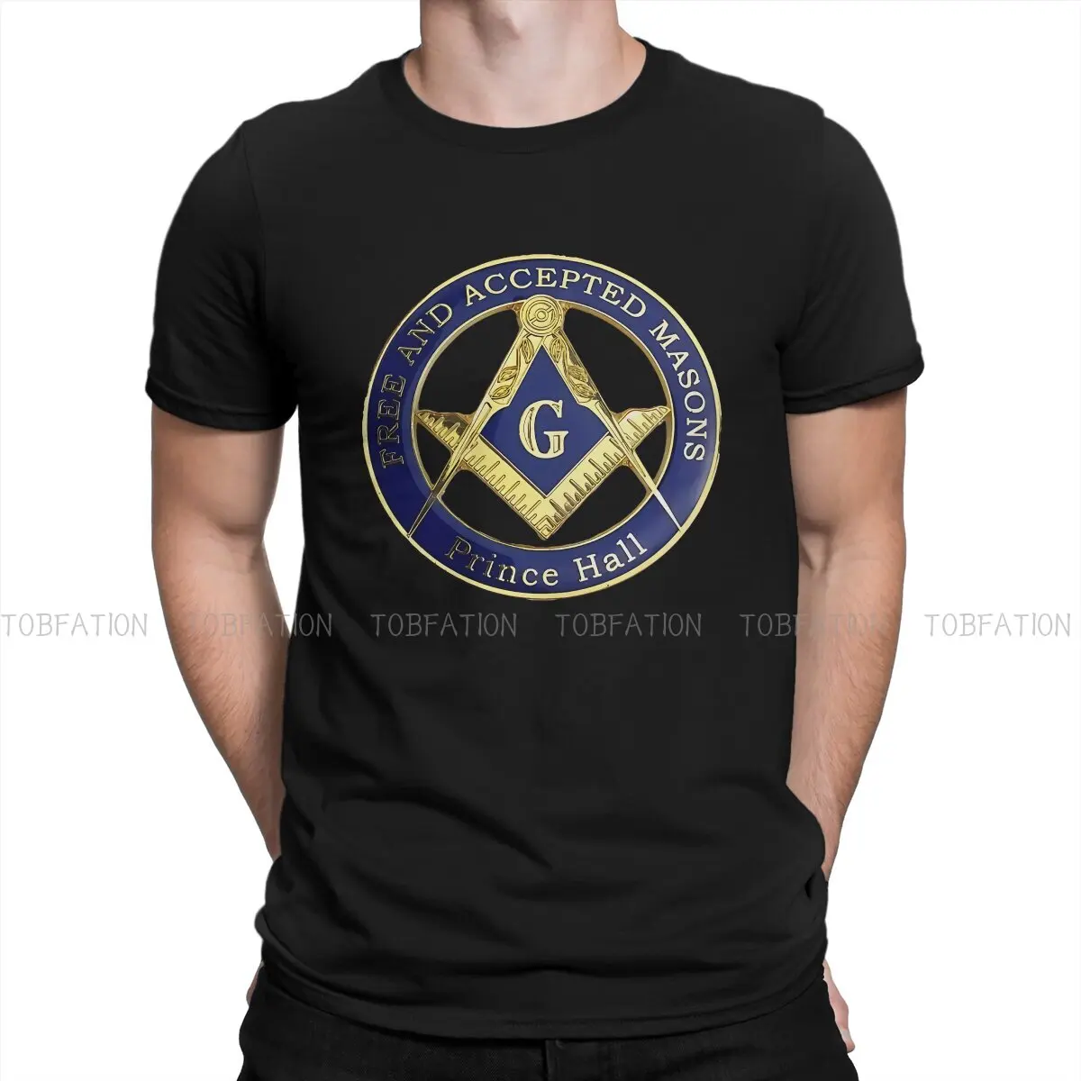 Freemason Free And Accepted Masons Symbol Prince Hall O Neck TShirt  Polyester Basic T Shirt Men Clothes New Design Hot Sale