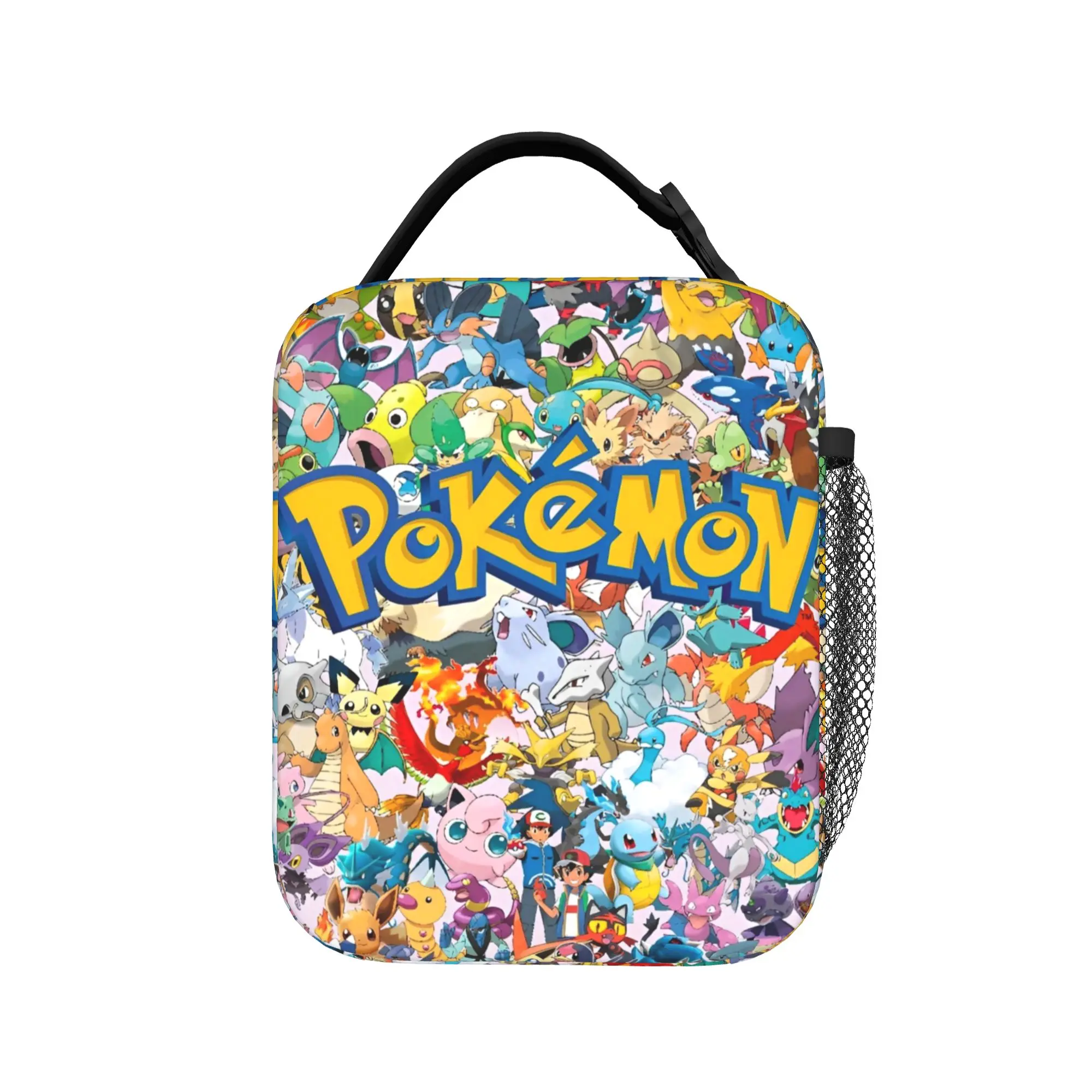 

Cute Cartoon Manga Poke-Mon Insulated Lunch Bag Pokemon Lunch Container Thermal Bag Lunch Box Tote Office Travel Food Bag