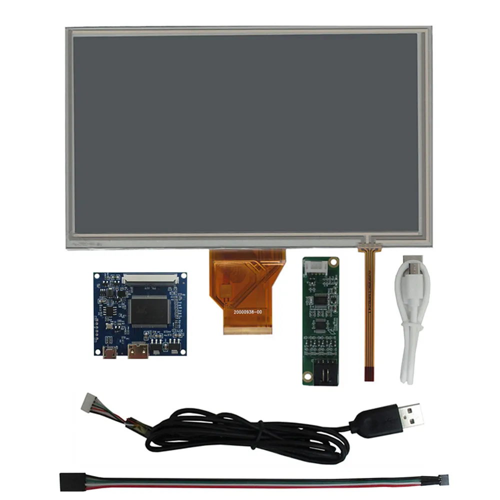 8 inch LCD Display 800x480 with USB Touch Screen HDMI-compatible Driver Board for Raspberry Pi 4 3B+ 3B 2B Windows 10/11 PC