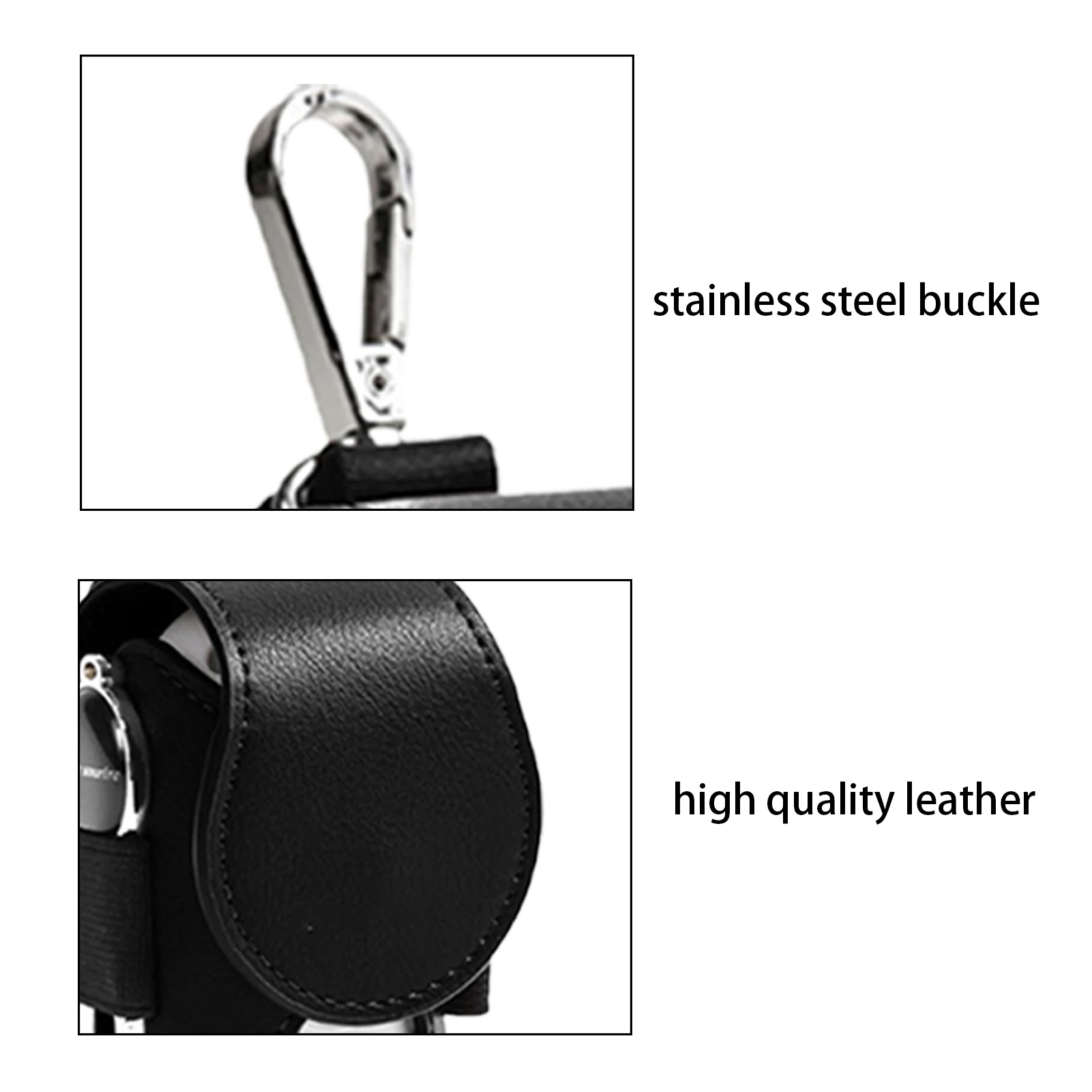 Bag Pouch Mini Pocket Leather Golf Ball Storage Metal Button Bag Holder Hold 2 Balls Golf Storage Accessories Dropshipping