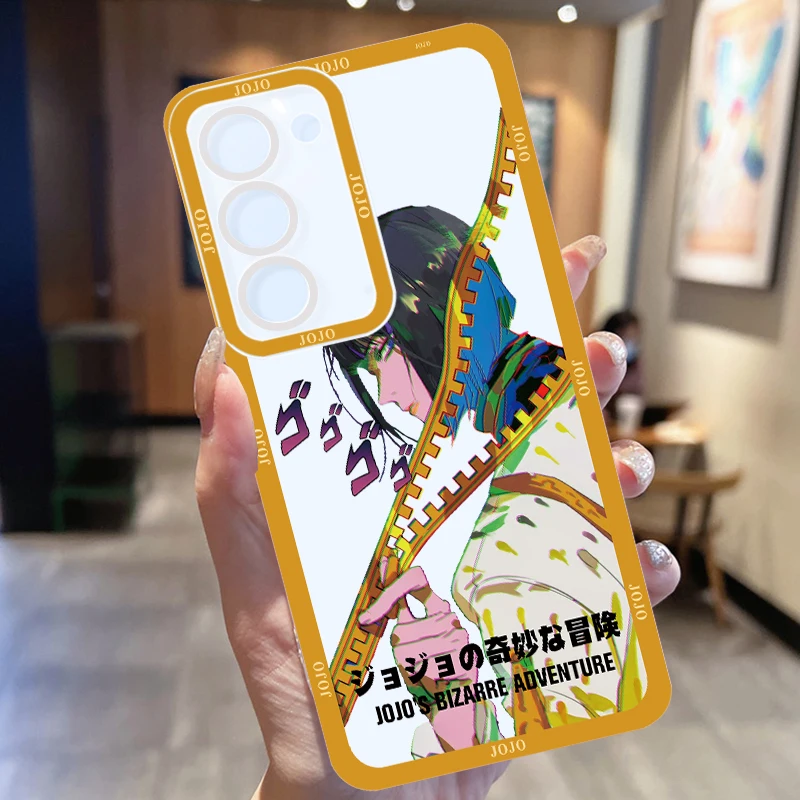 Etui na telefon Anime JoJo\'s Bizarre Adventure do OPPO Realme 5 6 7 8 9 10 12 i Narzo 50 Pro Plus Angel Eye Półprzezroczyste etui Miękkie