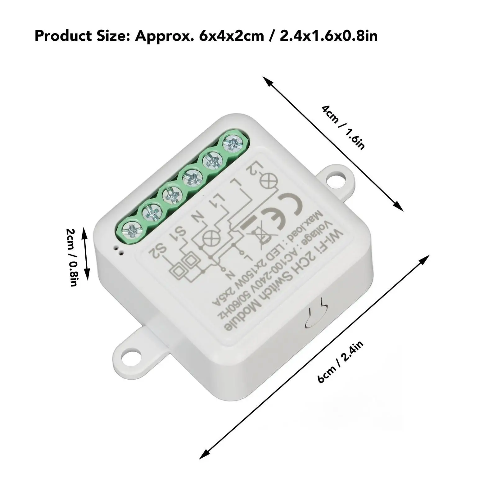 WiFi Relay Switch Module – Smart for home Control, Independent Wireless Switch for Easy Automation