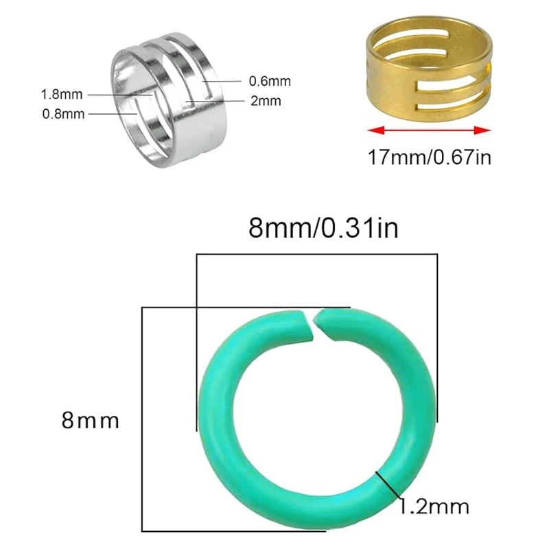 8mm 10mm Open Jump Rings Split Rings Connectors For DIY Artificial Jewelry Findings Making Bracelet Necklace Earring Supplies