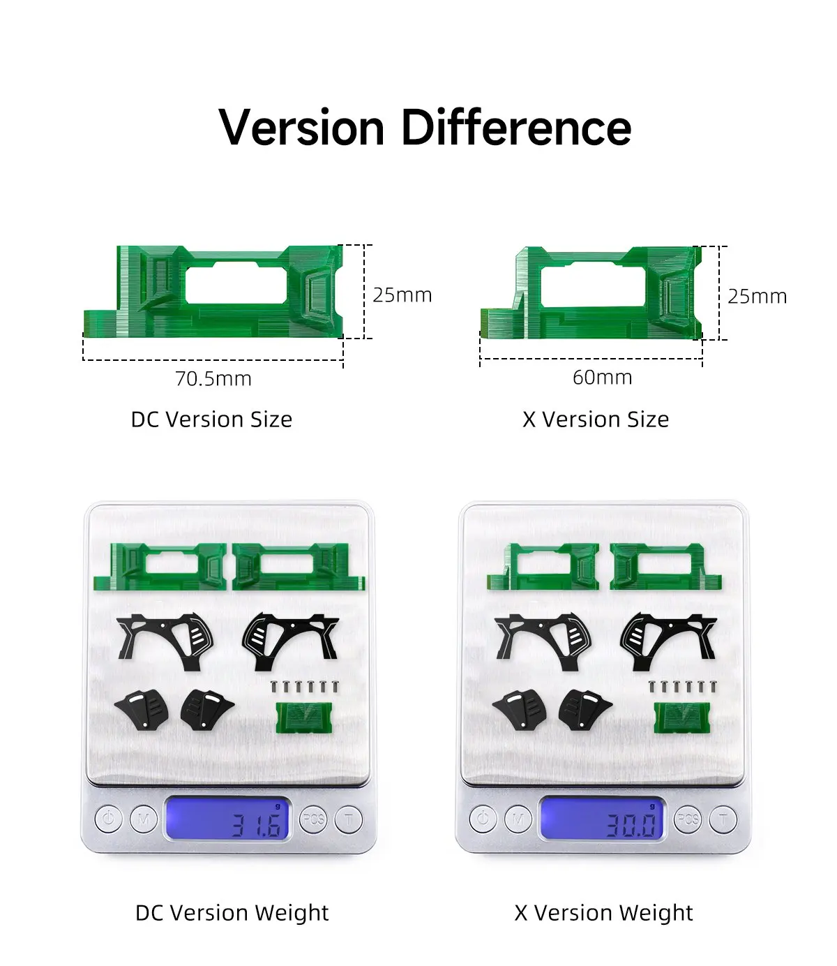 GEPRC MARK5 D/X Frame O4 Pro Upgrade Kits Frame Parts Upgrade Package Base Quadcopter Frame FPV Freestyle RC Racing Drone Mark5