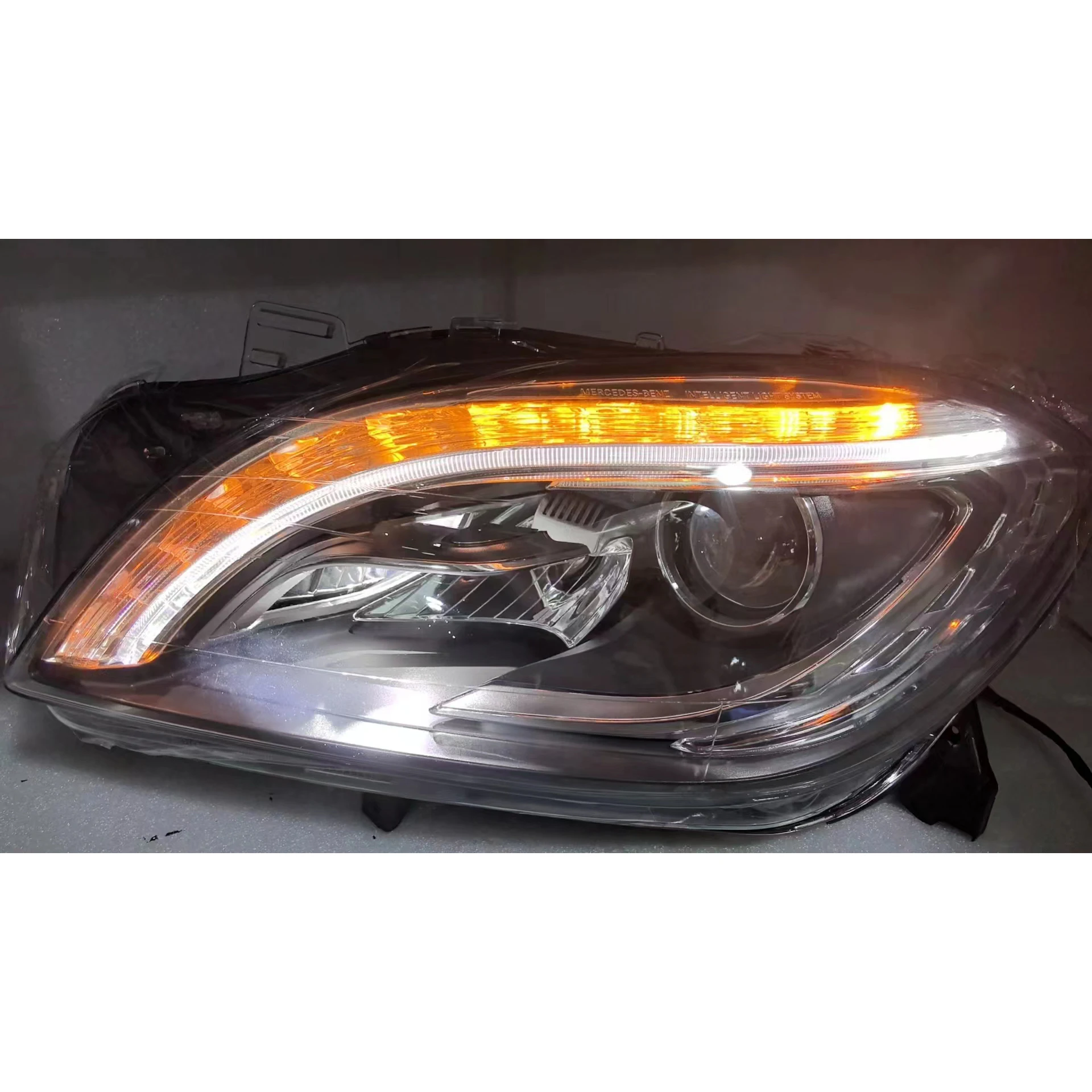 Car headlamps hot sale high quality used original HID headlamps for Mercedes Benz ML166 headlights