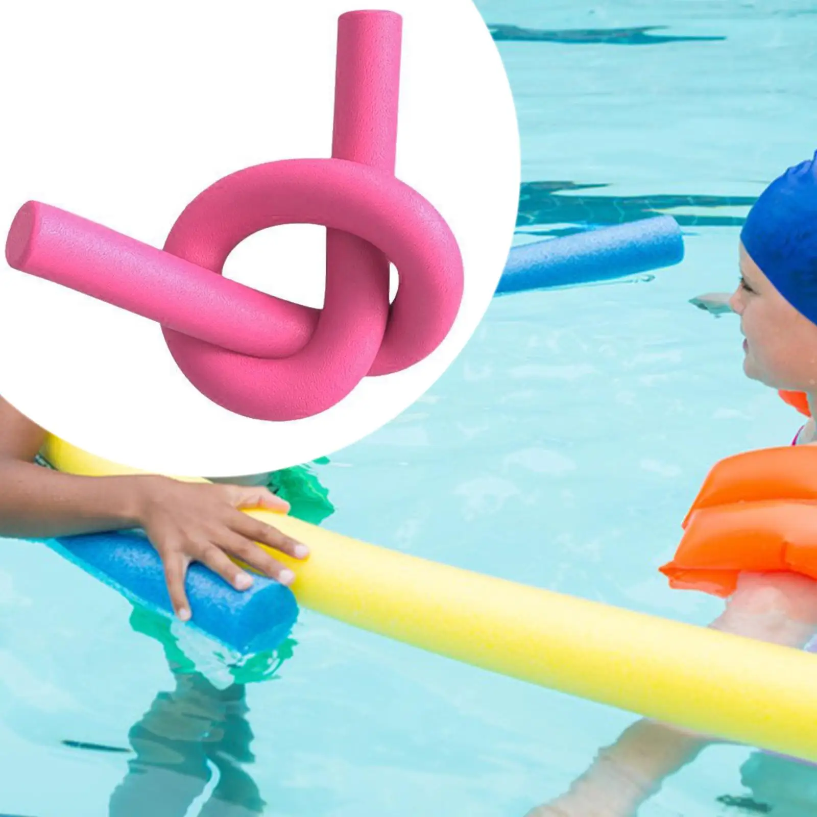 Swimming Pool Float Noodle EPE Pearl Foam Solid Core Stick Swimming Aid for Water Sports Training and Play