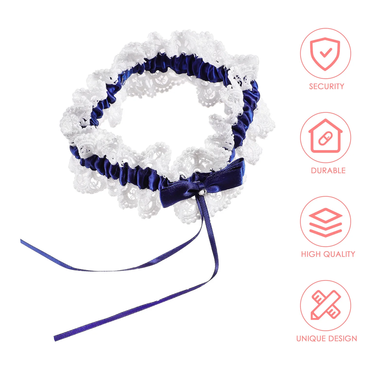 

1Pcs Wedding Bridal Lace Garter Bowknot Leg Ring Adjustable Lace Thigh Band for Ceremony Party Bride Women Garter