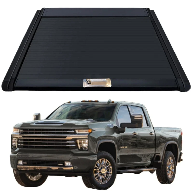 

Folding Tonneau Cover Aluminum Waterproof Pickup Truck Bed Cover