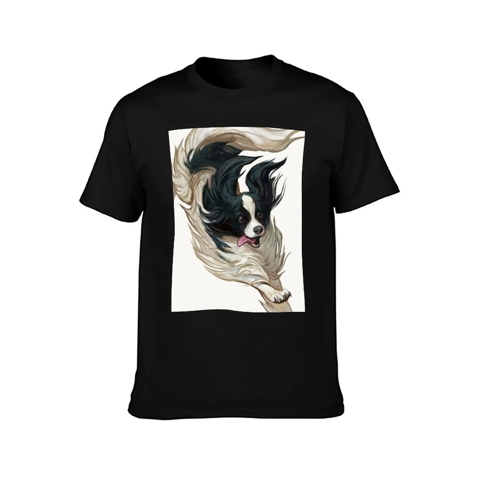 Papillon T-Shirt Athletic Fit Sports Short Sleeve Top T-Shirt