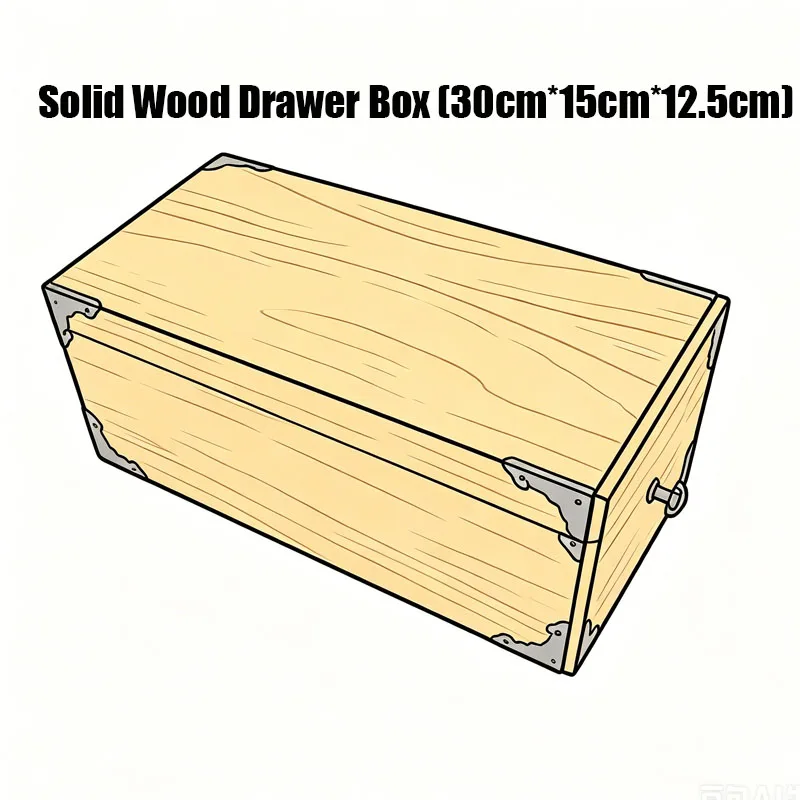 Solid Wood Drawer Box (30cm*15cm*12.5cm) Stage Magic Tricks Objects Appear, Vanish Magic Props Change One Object Into Another