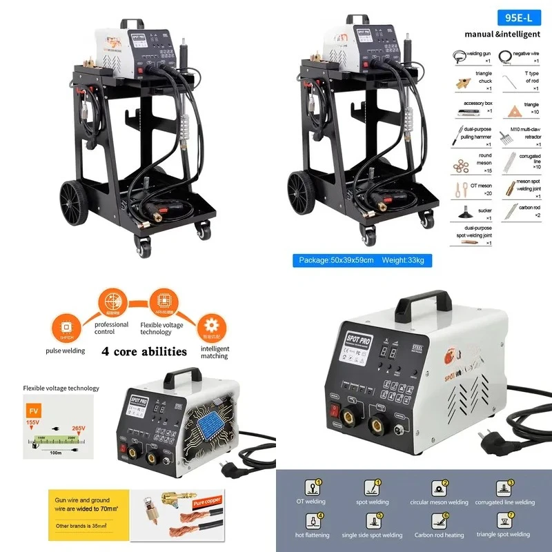 110V 220V Auto Body Repair Equipment Dent Puller Machine Car Dent Repair Tool Kit for Vehicle Bodywork Restoration