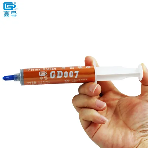 Imagen 2 del producto Pasta de grasa conductora térmica GD007, compuesto de disipador de calor de yeso gris para CPU GPU peso neto 1/3/7/15/30 gramos SSY