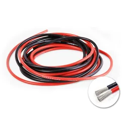 Kabel do paneli słonecznych Odporny na ciepło Czerwony Czarny Miękki Silikonowy Kabel 22 20 18 16 14 12 10 8 6 4 AWG Do akumulatorów samochodowych Okablowanie samochodowe