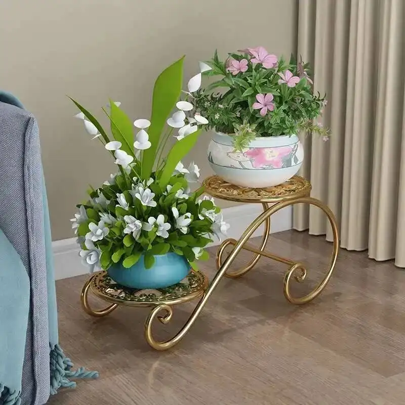 

Modern Indoor Flower Aesthetics Stand Living Room Balcony Simple Plant Display Shelf Decoration Organizer Plantenrek Furniture
