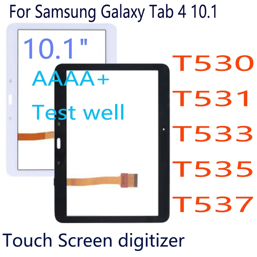 Сенсорный экран 10,1 дюйма T530 для Samsung GALAXY Tab 4 SM-T530 T535 T531 T533, дигитайзер, стеклянная сенсорная панель, запасные части для планшетного ПК