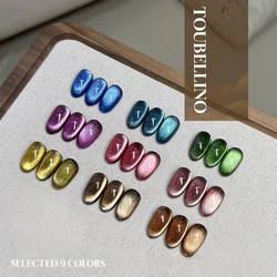 MIANEL 12ML Dongling Wild Cat Eye Gel Nail Polish 2026 Flashing Magnetic Gel White Nails Green Nails Winter Nails
