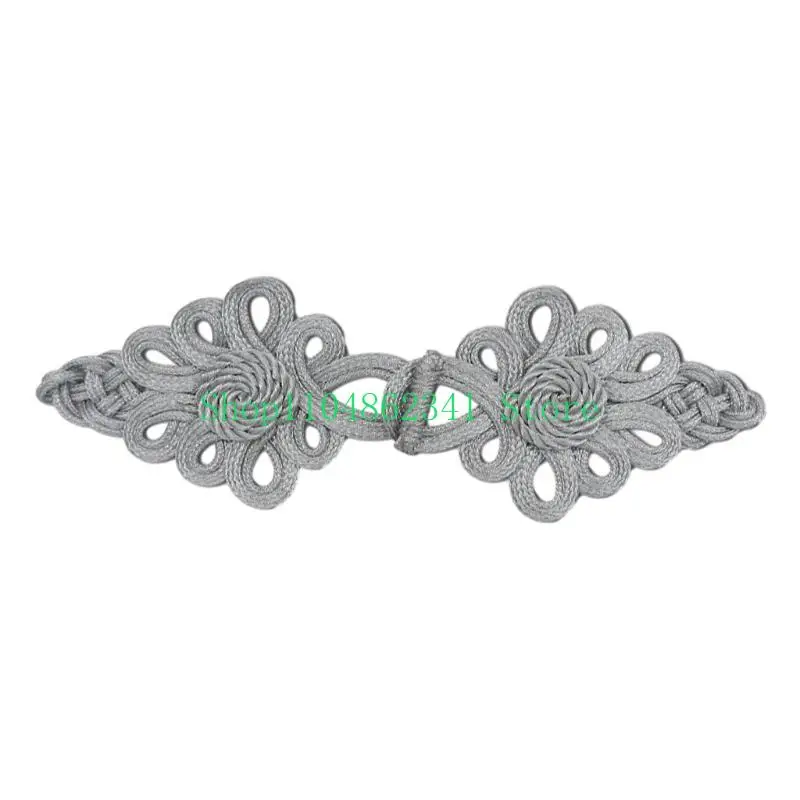 5ASD Китайский узел Cheongsam Button Tradition Ornament Ornament Золотые шелковые крепежи для шить