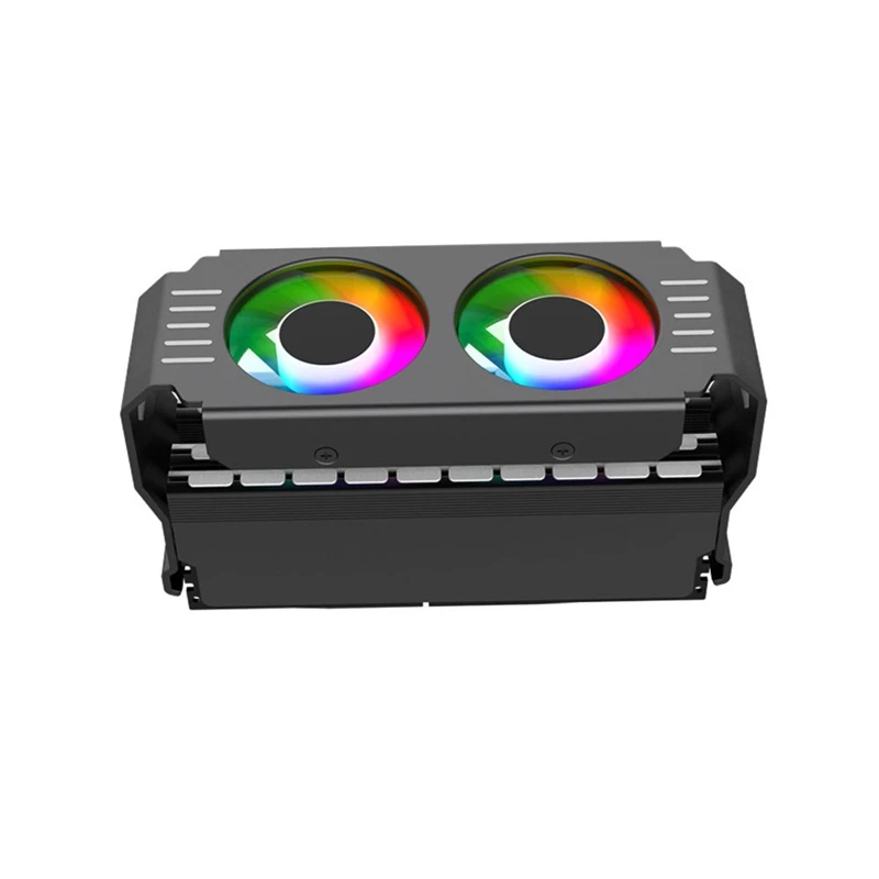 Computer RAM Geheugenmodule Koeler PC DDR4 DDR5 Overlock Dual ARGB Sync PWM Fans Aluminium RGB Koelradiator