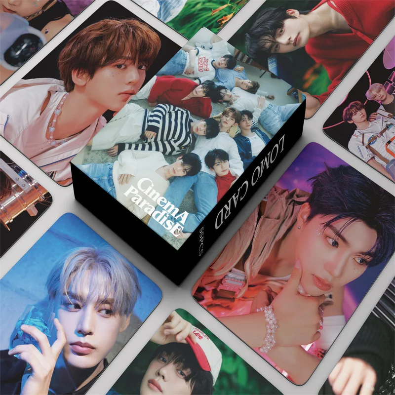 55pcs/set ZB1 Album CINEMA PARADISE LOMO Card GOOD SO BAD Beautiful Photo Card Postcard ZEROBASEONE Fan Collection Gift Ricky