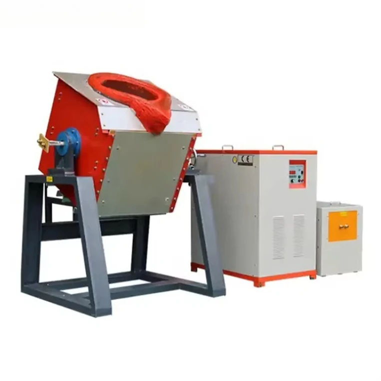 10KG 50KG Micro Foundry Melting Furnace Mini Aluminum Gold Steel Copper Induction Heating System