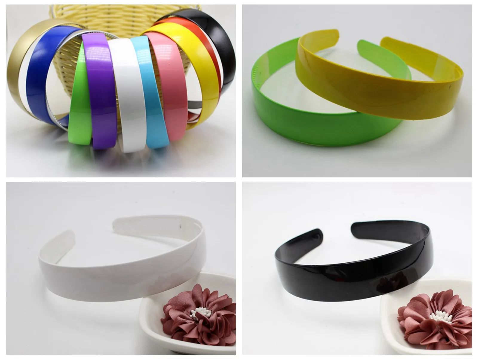 5 Bright Color Plastic Wide Alice Hair Band Headband 25mm(1\