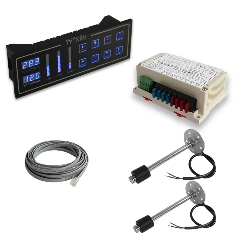 Hot TYTXRV Customizable 8-Way Switch Control Panel with Sensors & Relays Blue Backlight Touch Switch Panel for for Car RV C fact