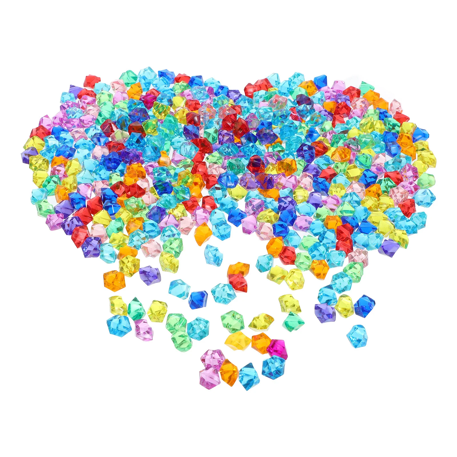 1봉지 화려한 크리스탈 스톤 필러 모조 보석 꽃병 장식용 가짜 보석 공예 DIY 홈 웨딩용
