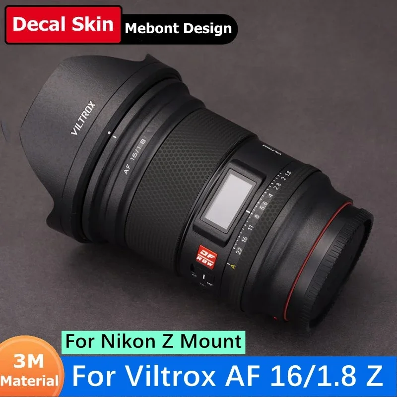 Customized Sticker For Viltrox AF 16mm F1.8 For Nikon Z Decal Skin Camera Lens Vinyl Wrap Film Protective Coat AF16 16 1.8 F/1.8