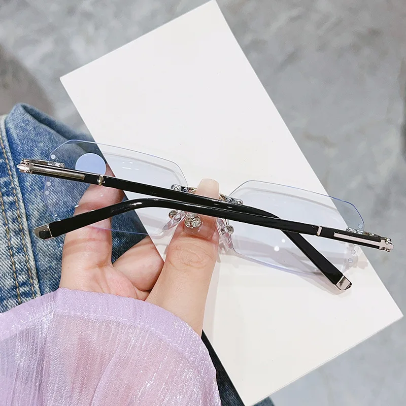 Diamond-cut Myopia Glasses for Women Men Anti Blue Light Finished Near Sight Eyeglasses Retro Prescription Minus Eyewear To -4.0