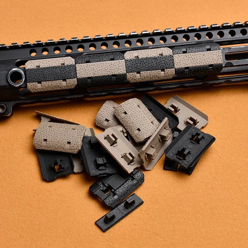 Taktisches Nylon-Kunststoff-Abdeckungsset KeyMod M-LOK Schiene Kompatibel mit AEG GBB Airsoft Zubehör für AR15 M4 HK 416 ACR Spielzeug – Detail 2