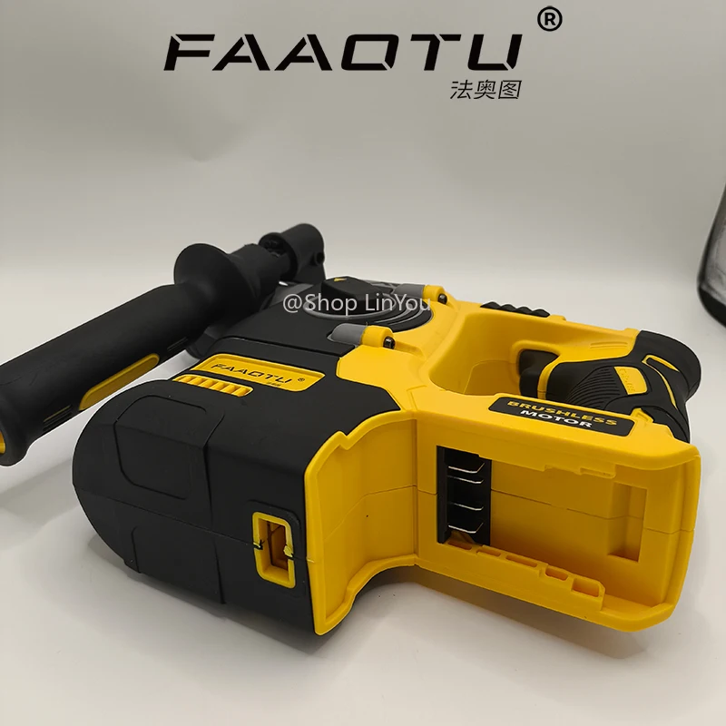 FAAOTU جديد 18 فولت/20 فولت ماكس SDS PLUS L مطرقة دورانية الحفر فرش اللاسلكي تأثير المطارق أداة فقط (لا بطارية) #5