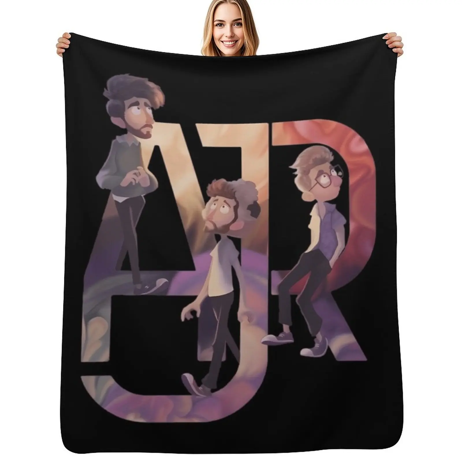 Adam Jack Ryan Metzger Throw Blanket Air Conditioner Soft Blanket for Office Home