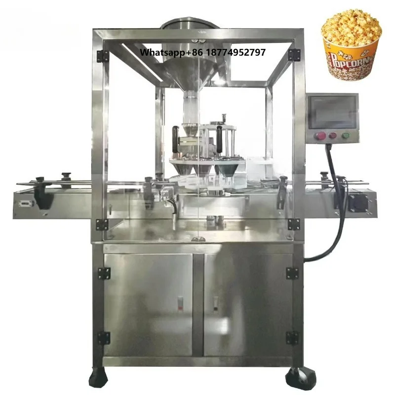Factory Price Corn Kernel Popcorn Quantitative Automatic Filling Machines Nuts Weighing Packing Machine Seeds Bottle Filler