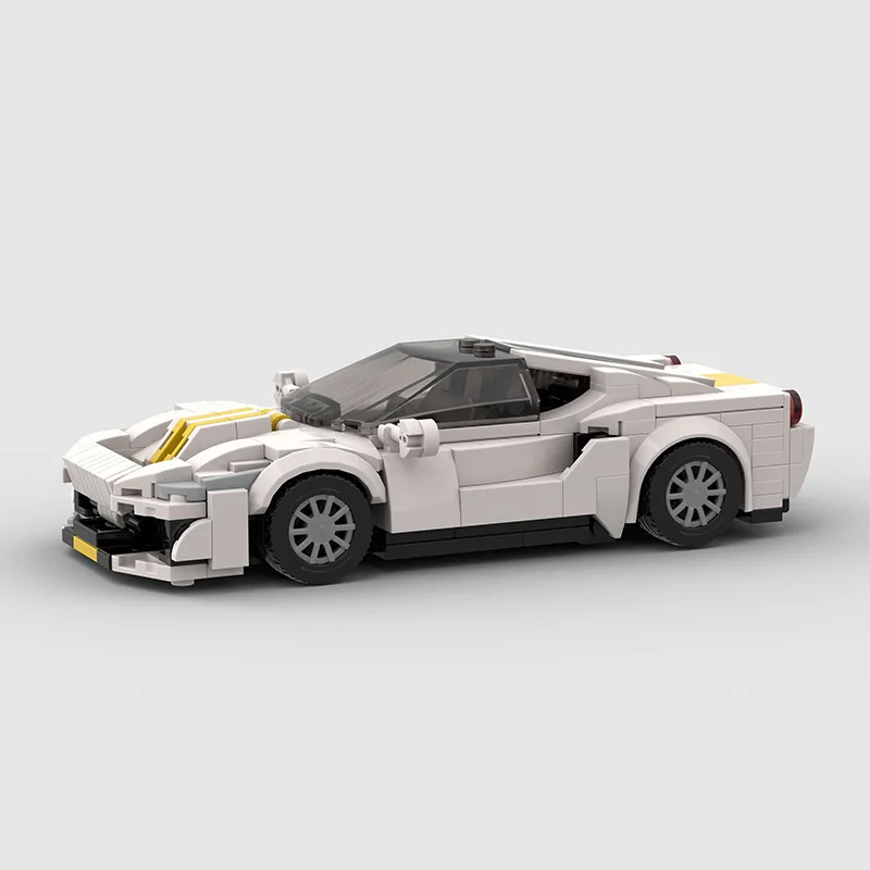 Luxury Racing Car Model MOC Compatible with Lego Small Particles Building Block Toy Puzzle Assembled Cross-Border Wholesale