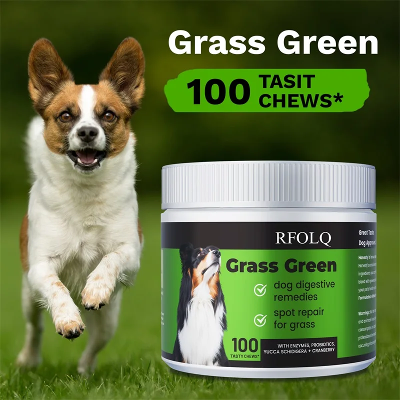 Grass Green Dog Urine Neutralizer for Lawns - Improves Your Dog's Gut Health, Promotes Digestion, and Relieves Constipation