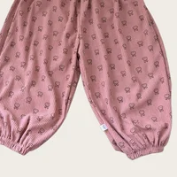 Autumn Korean Style Harem Pants Floral Polka Dot Elastic Waist Corduroy Pants For Boys Girls Casual Children Trousers 6