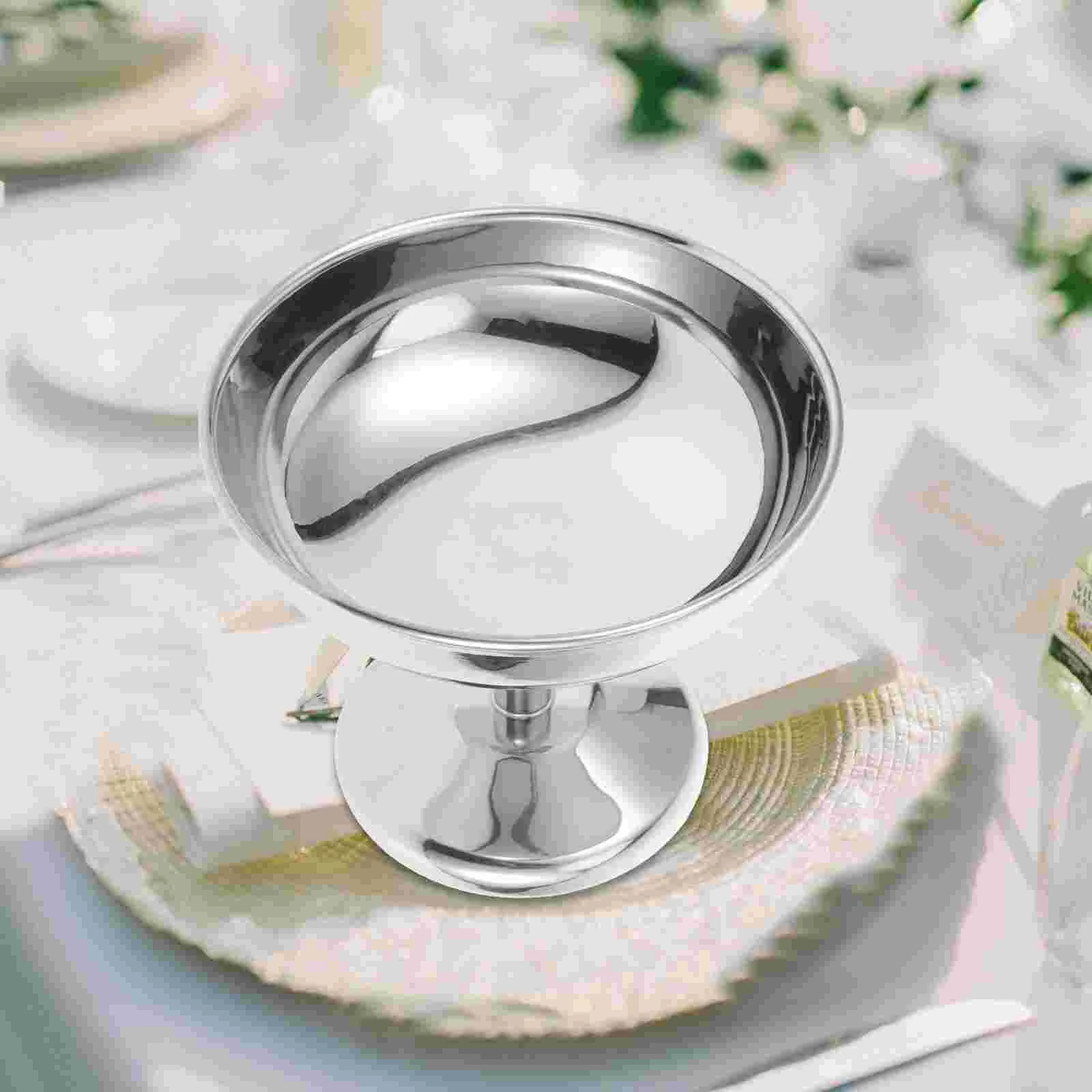 

Stainless Steel Salad Cup Ice Cream Bowl Dessert Fruit Milkshake Snack (Type D) 1pcs Maker Pudding Cups Mold