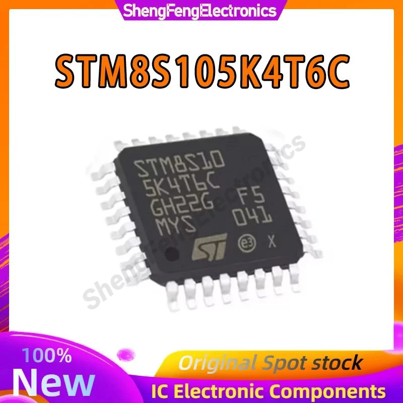 

5 шт., STM8S105K4T6C, STM8S105K4T6, STM8S105K4, STM8S105K, STM8S105, STM8S, STM, IC, MCU-чип, LQFP-32, 100% новый, оригинальный