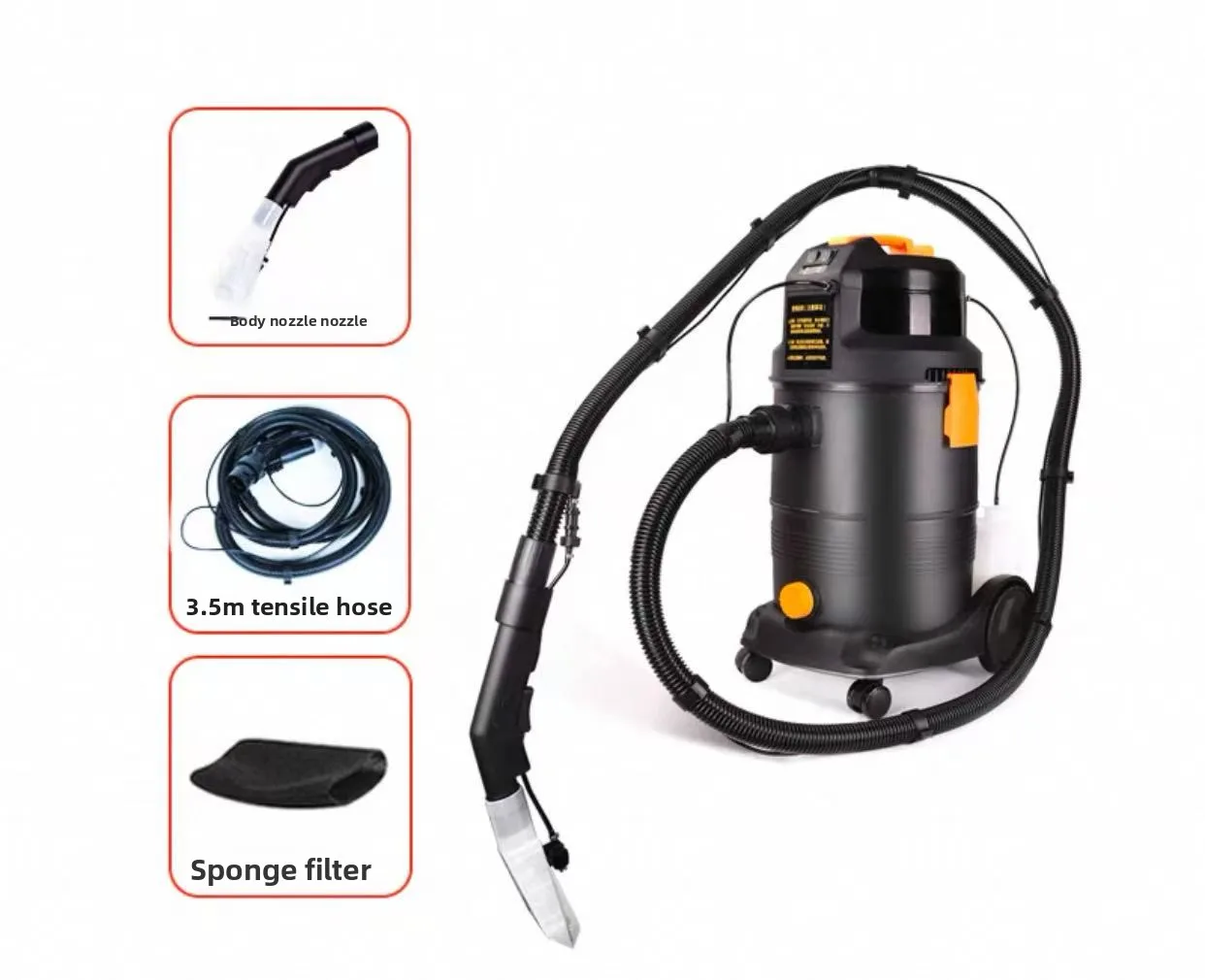 Electric Car Interior Cleaning Machine with Integrated Spray Pump