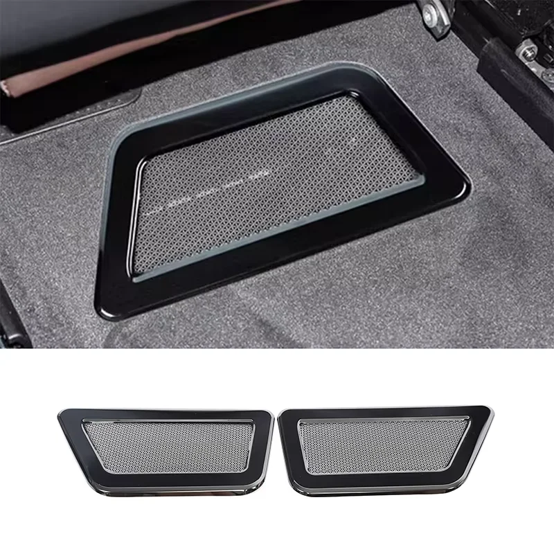 

2Pcs Stainless Steel Silver For BMW IX 40 50 M60 2022-2024 Car Rear Air Vent Conditioner Outlet Dust Cover Interior Accessories