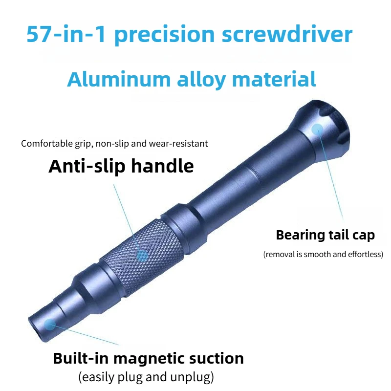 57 in One Precision Screwdriver Set Box Home Multifunctional Maintenance Tool Screwdriver Multi Head Combination Special Set