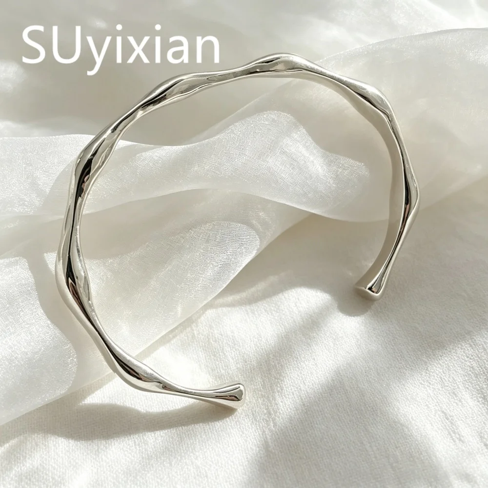 

925 Sterling Silver Fashion Classic Elegant Bamboo Bracelet, Jewelry Suitable for Daily Wear By Men and Women