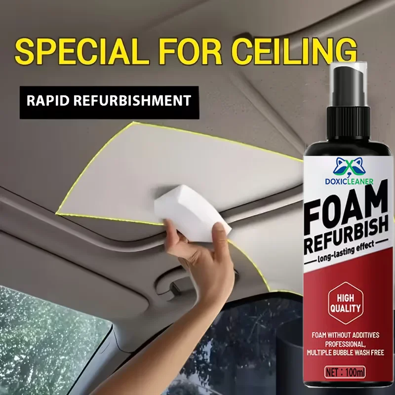 ملمع سيارة داخلي متعدد الأغراض، مصمم للاستخدام على الأسطح الداخلية وعجلات القيادة والبلاستيك ولوحات القيادة والأقمشة وغيرها