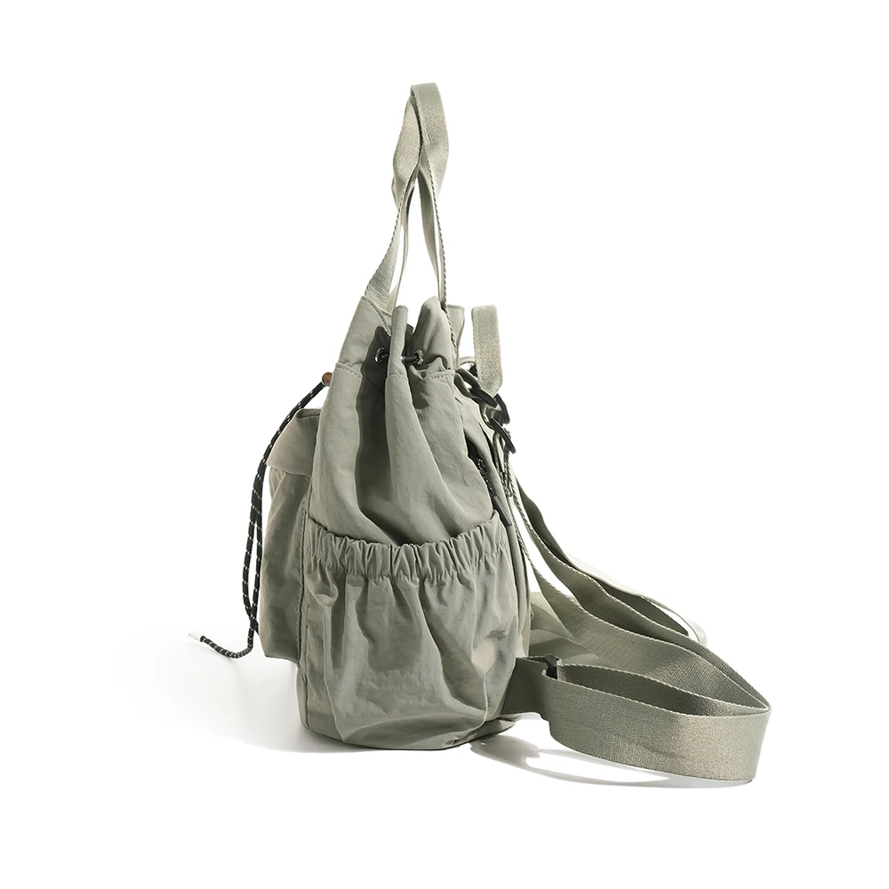 Multi-Functional Dual-Use Bag, Outdoor Sports Travel Backpack, Versatile, Solid Color, Lightweight Drawstring Shoulder Bag