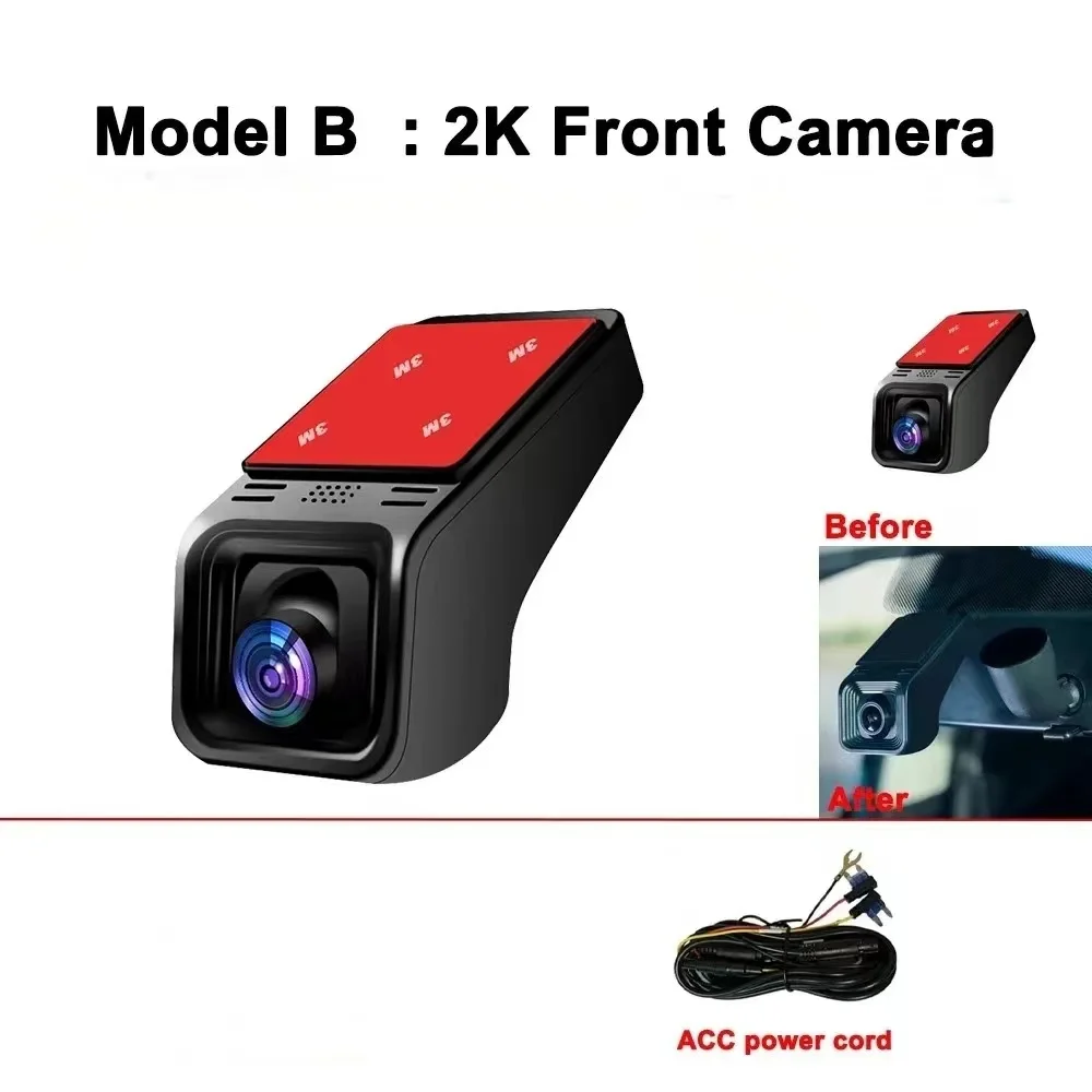 4K 2160P WiFi Car DVR Dash Cam Camera 2K 1600P 24H Parking Monitor APP Control Car Driving Video Recorder for all cars