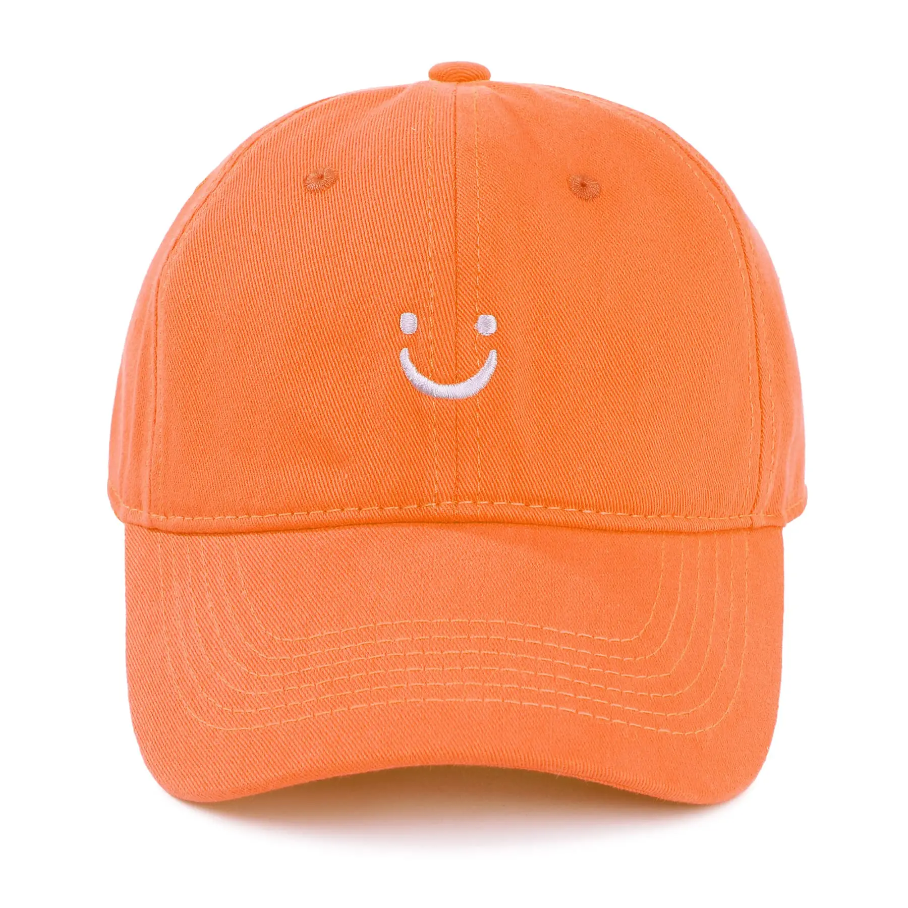 Smile Baseball Caps Embroider Smiling Face Hat happy Lovers hats trucker hat Mom hat Dad hat adjustable