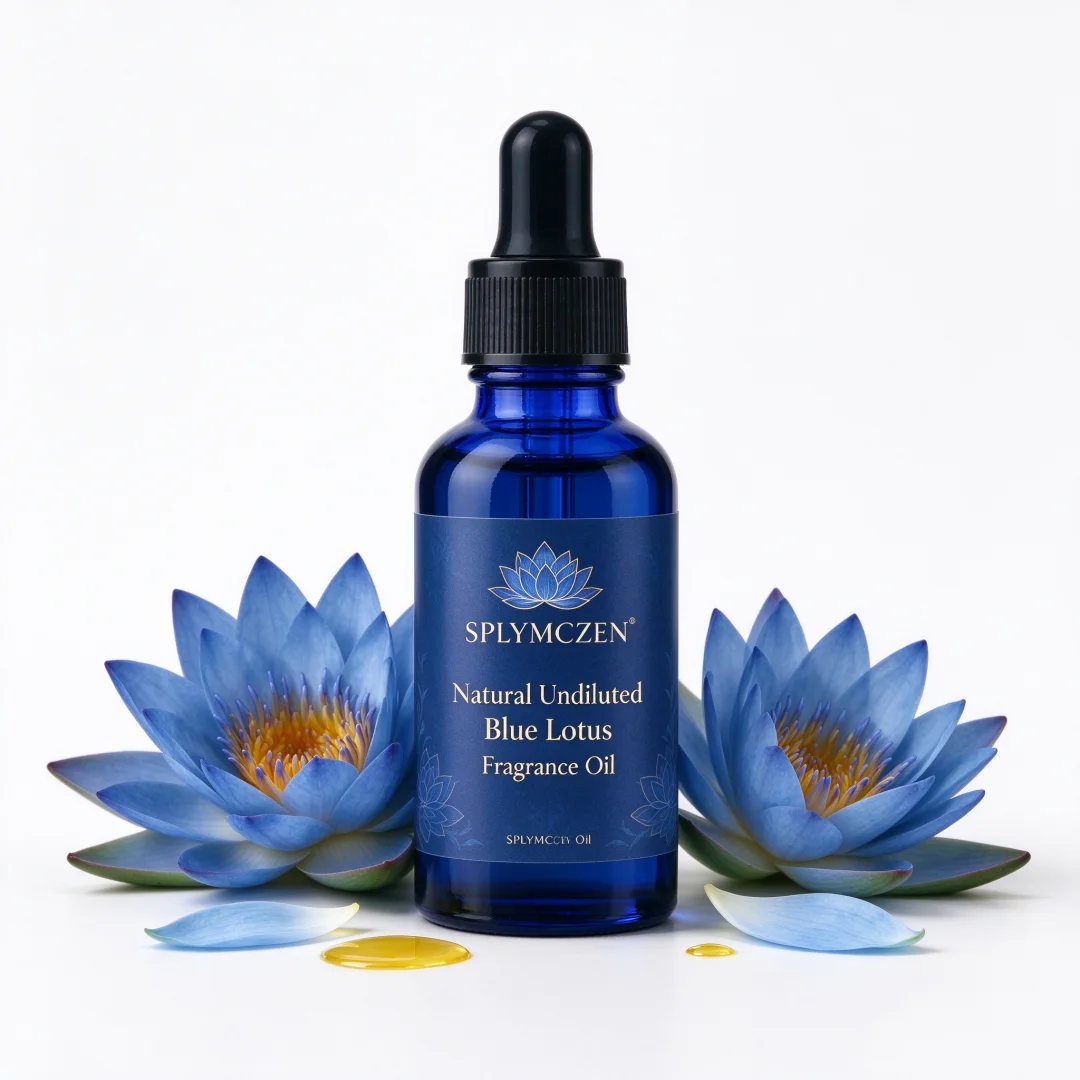 Splymczen Natural Undiluted Blue Lotus Reed Diffuser Oil, Concentrated Plant Fragrance Oil for Aroma DIY