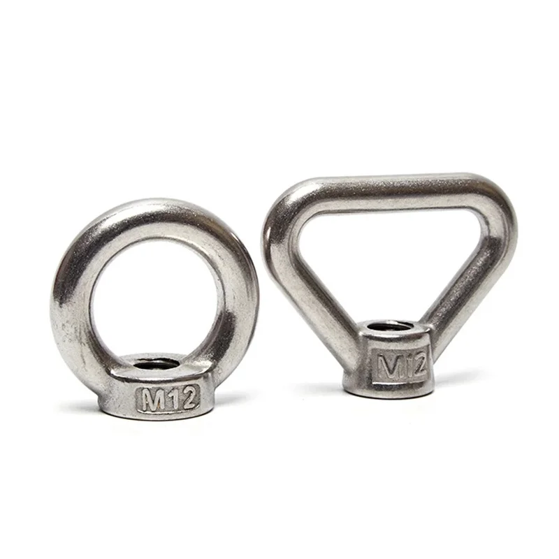 DIN582 M3 M4 M5 M6 M8 M10-M24 304 Stainless Steel Marine Lifting Eye Nut Ring Nut Thread HW108