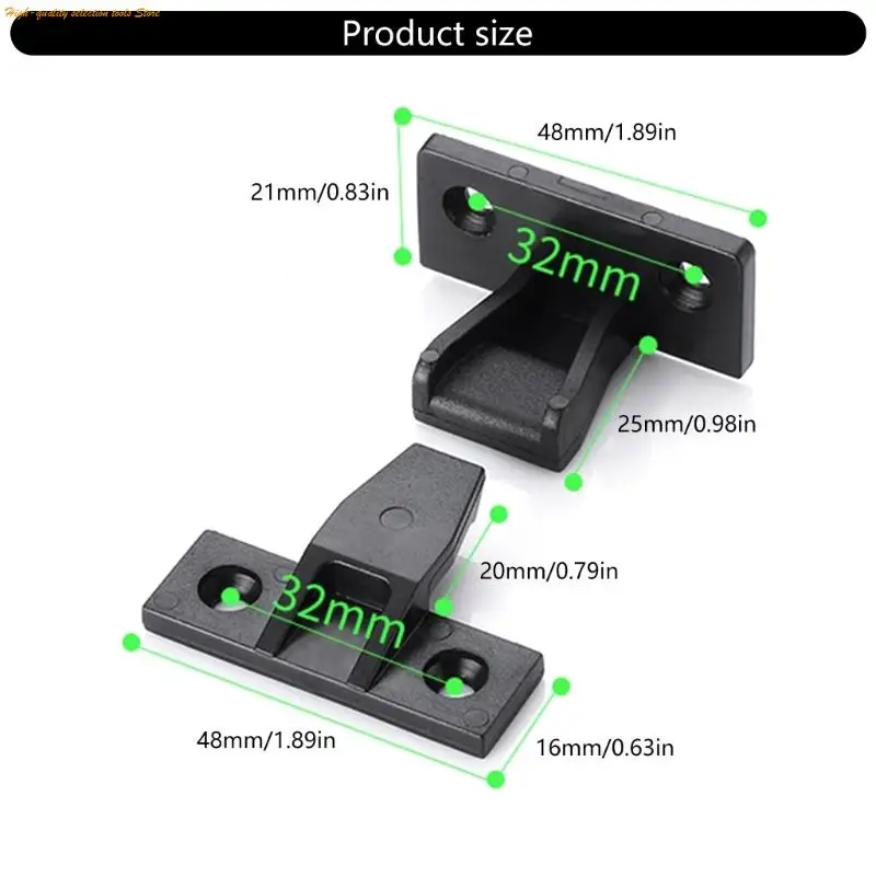 10Pcs Push in Plinth Panel Furniture Connectors Bracket Press Fit Panel Clip 203F