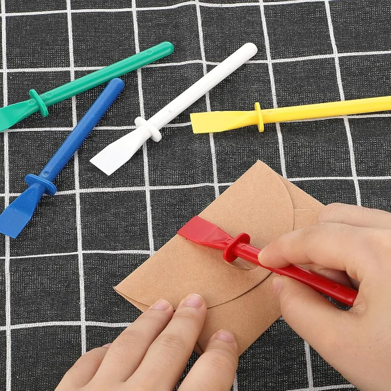 Großhandel Handlicher Klebespender Leder-Klebestift Tragbarer Klebeapplikator DIY-Handwerk Malerei Schaber Klebewerkzeug – Detail 7